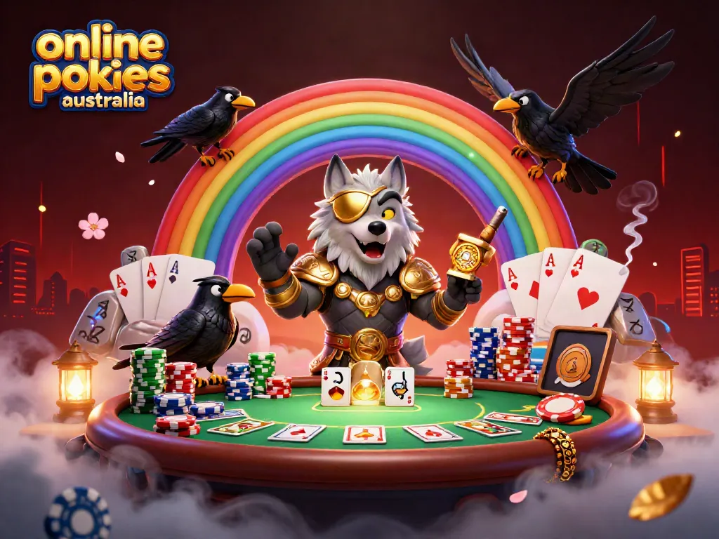 Engage with online pokies Australia through vibrant casino elements and Norse mythology.