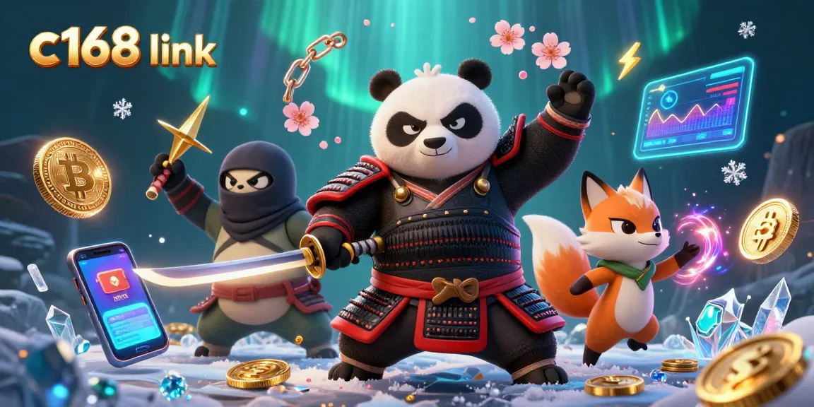 Catch thrilling action at c168 link with samurai panda, ninja fox, and vivid casino elements.