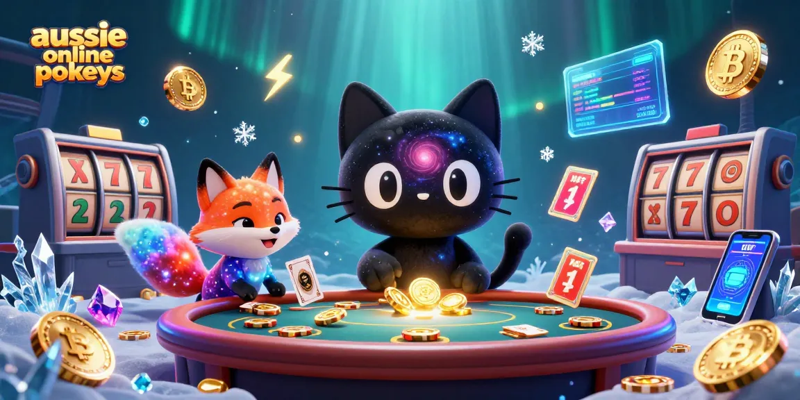Play exciting aussie online pokies at a cosmic casino with vibrant 3D characters and colorful elements.